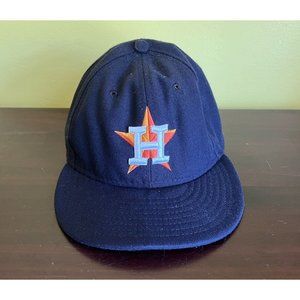 Houston Astros New Era 59Fifty Size 7 1/4 MLB Official On Field Baseball Cap Hat